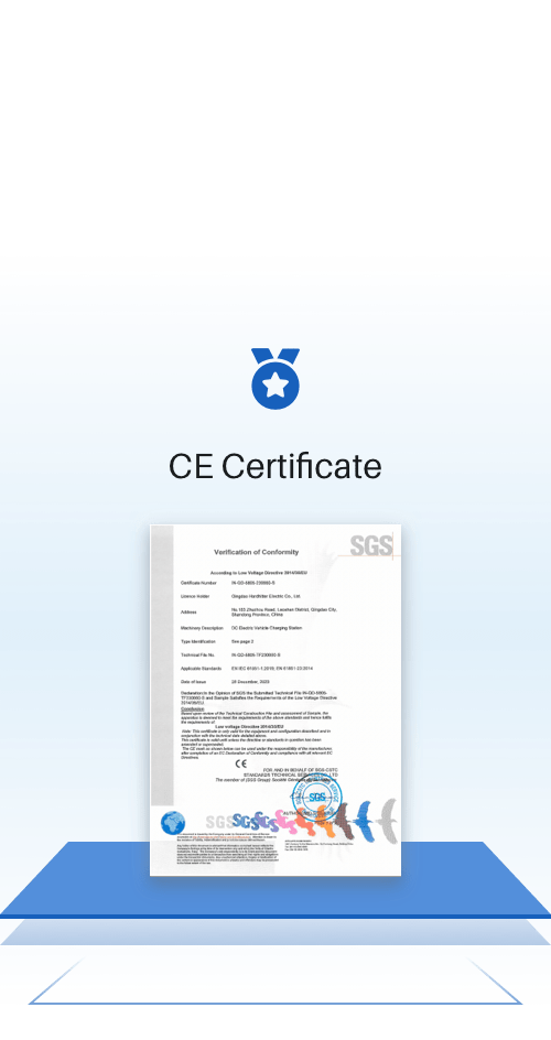 Hardhitter EV charging technology patent and international certification document