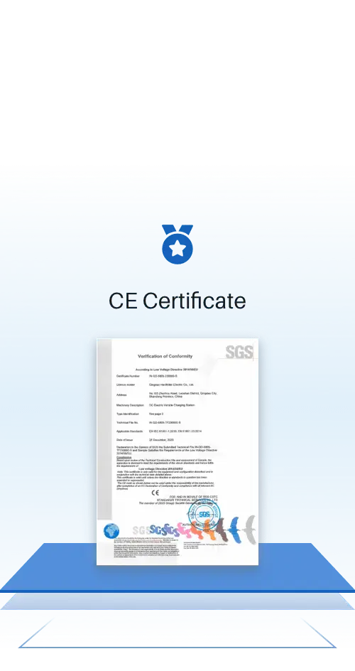 Hardhitter EV charging technology patent and international certification document