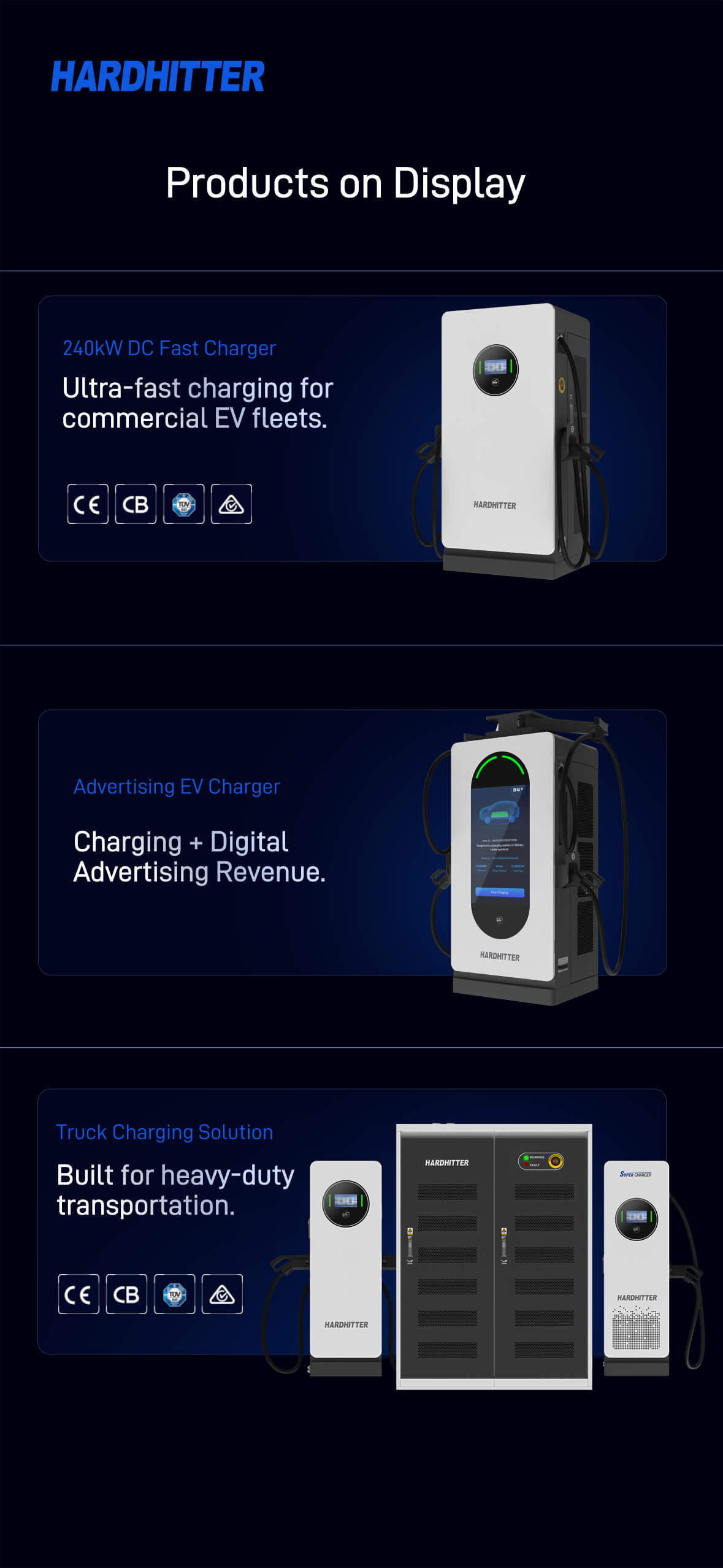 Hardhitter landing page section 2