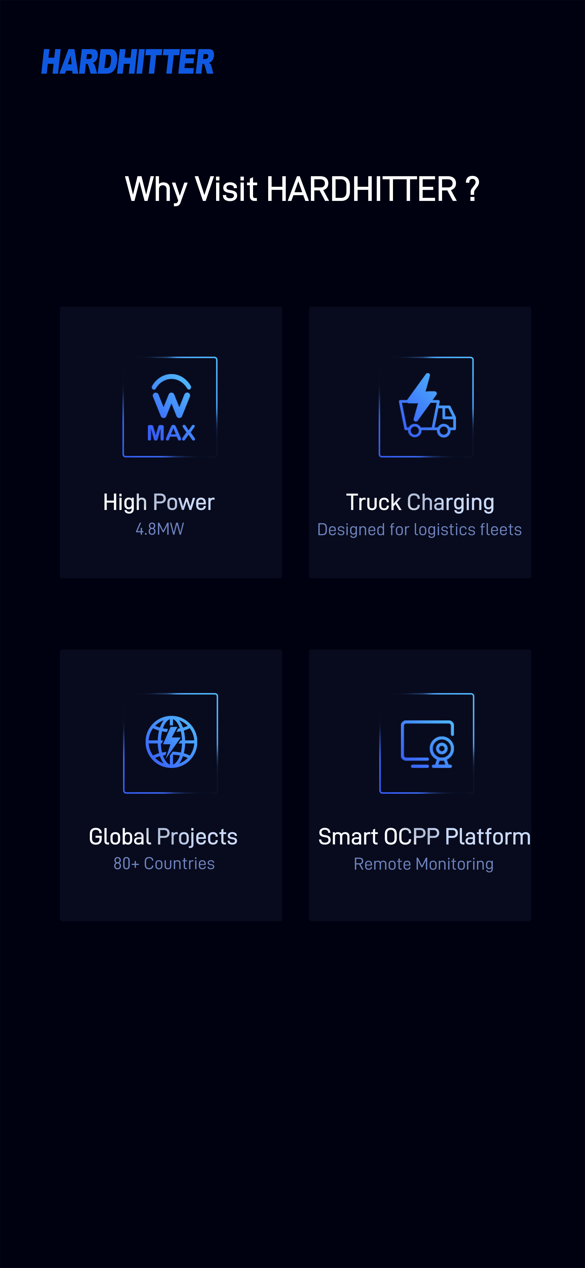 Hardhitter landing page section 3